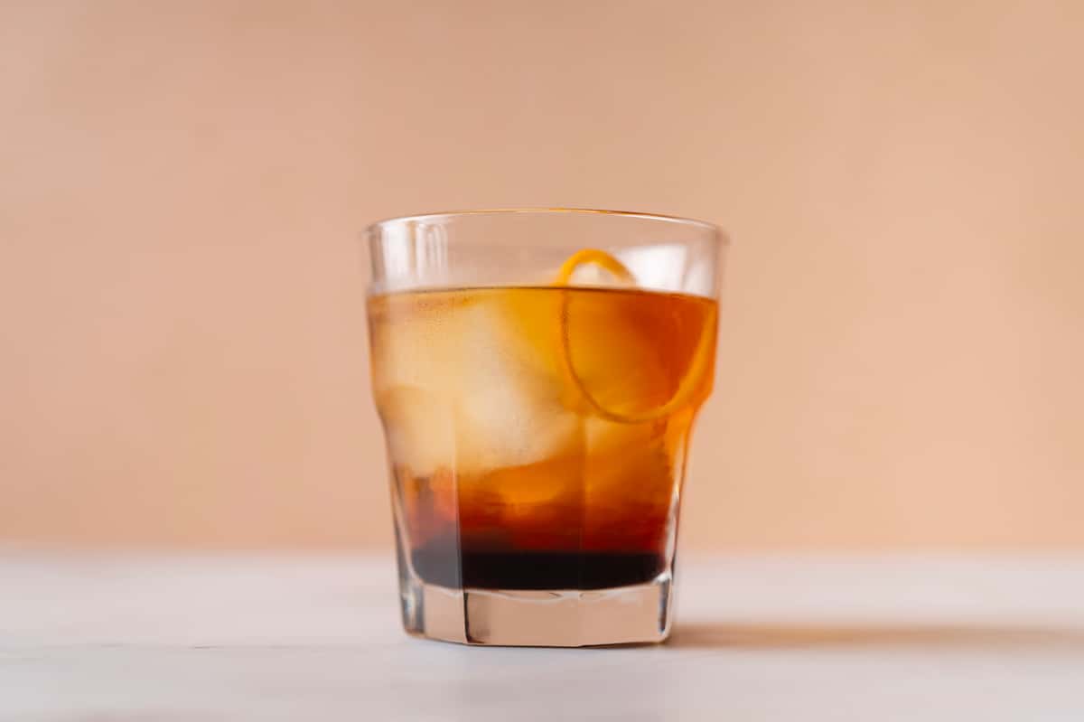 Old Fashioned -Old Fashioned Conciere Bourbon Whiskey, simple syrup, orange bitters 