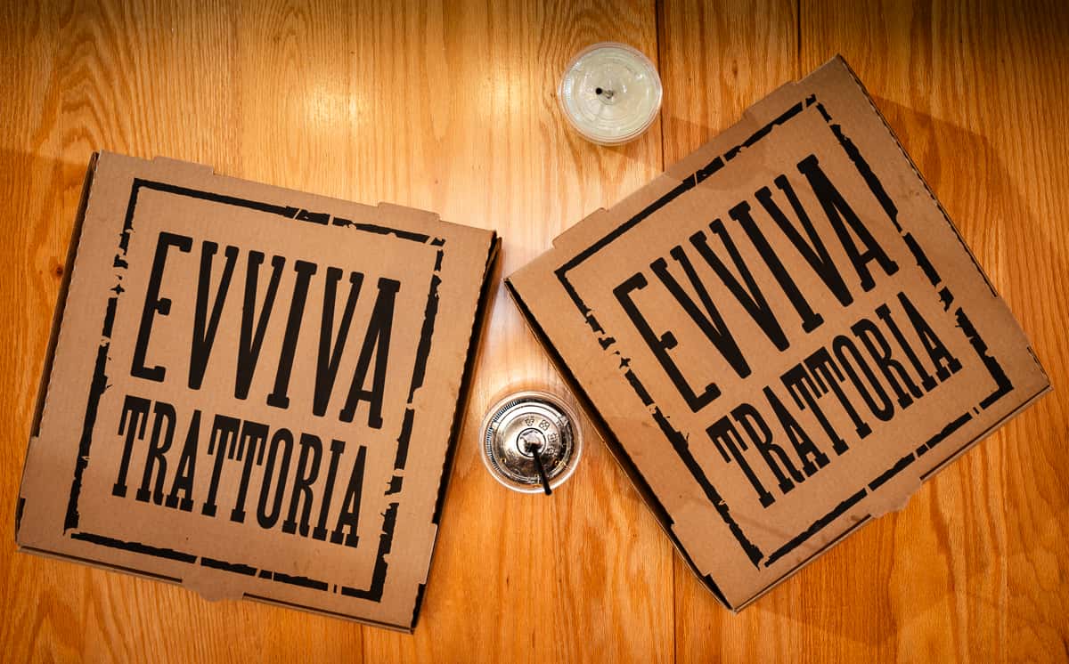 Evviva Pizza Take Out Boxes