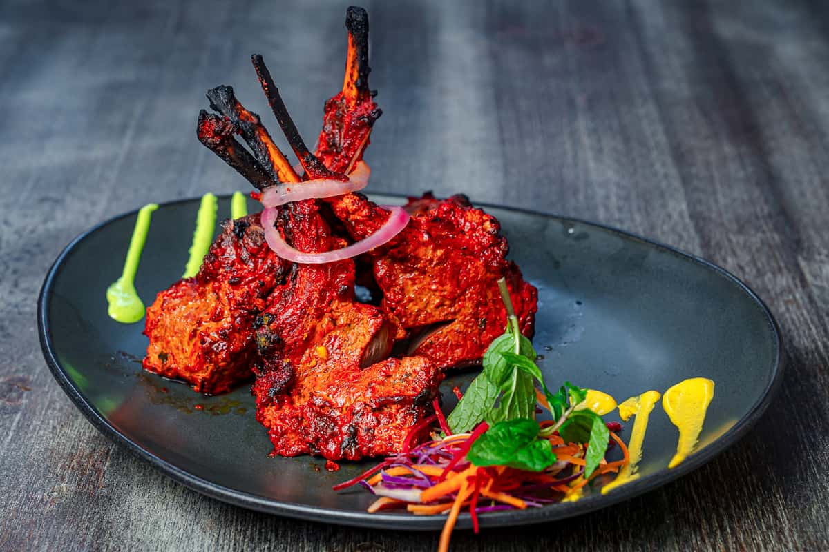 Butter chicken curry in NYC – creamy North Indian dish served at Sahib in Curry Hill