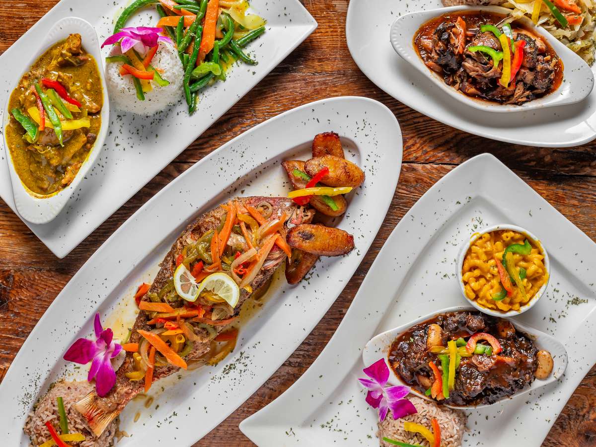 Food on a table