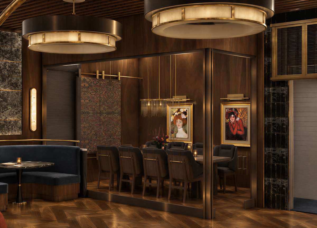Noble Steakhouse private dining room