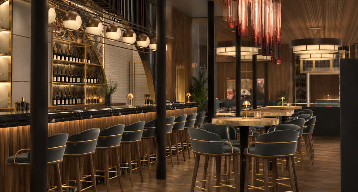 Noble Steakhouse Dining Room Bar