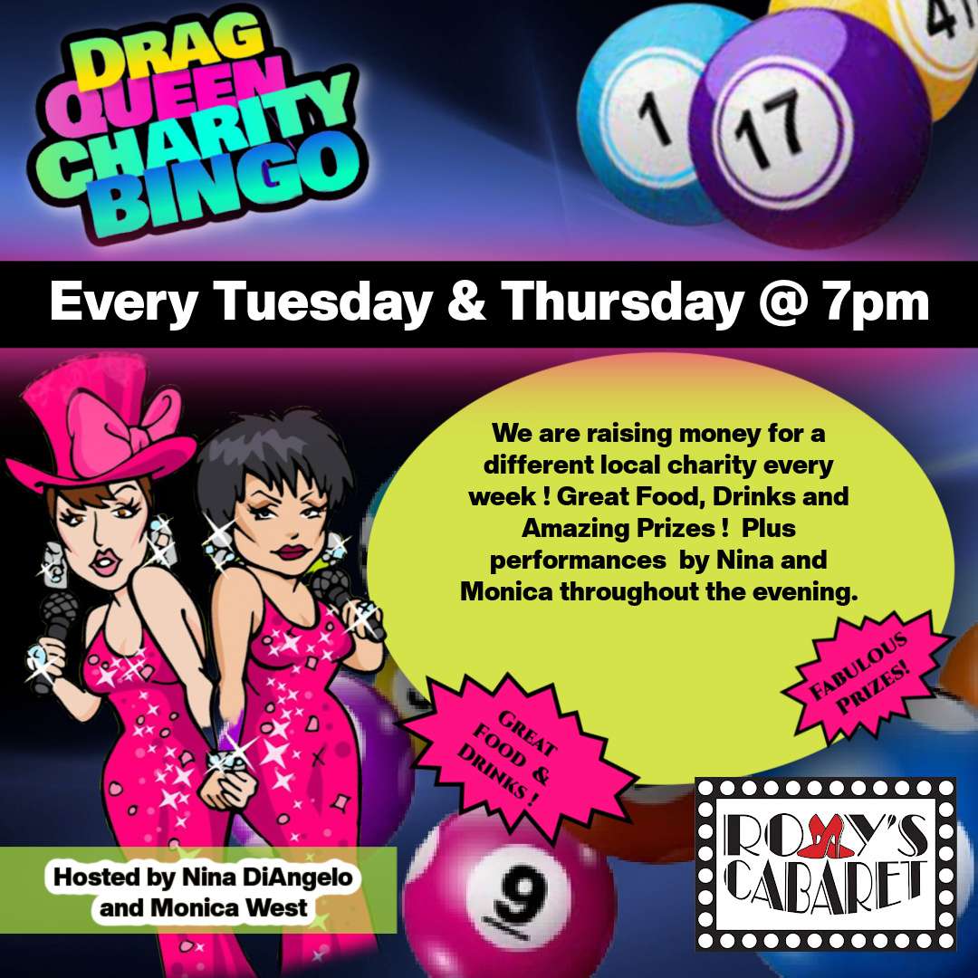 Drag Queen Charity Bingo flyer