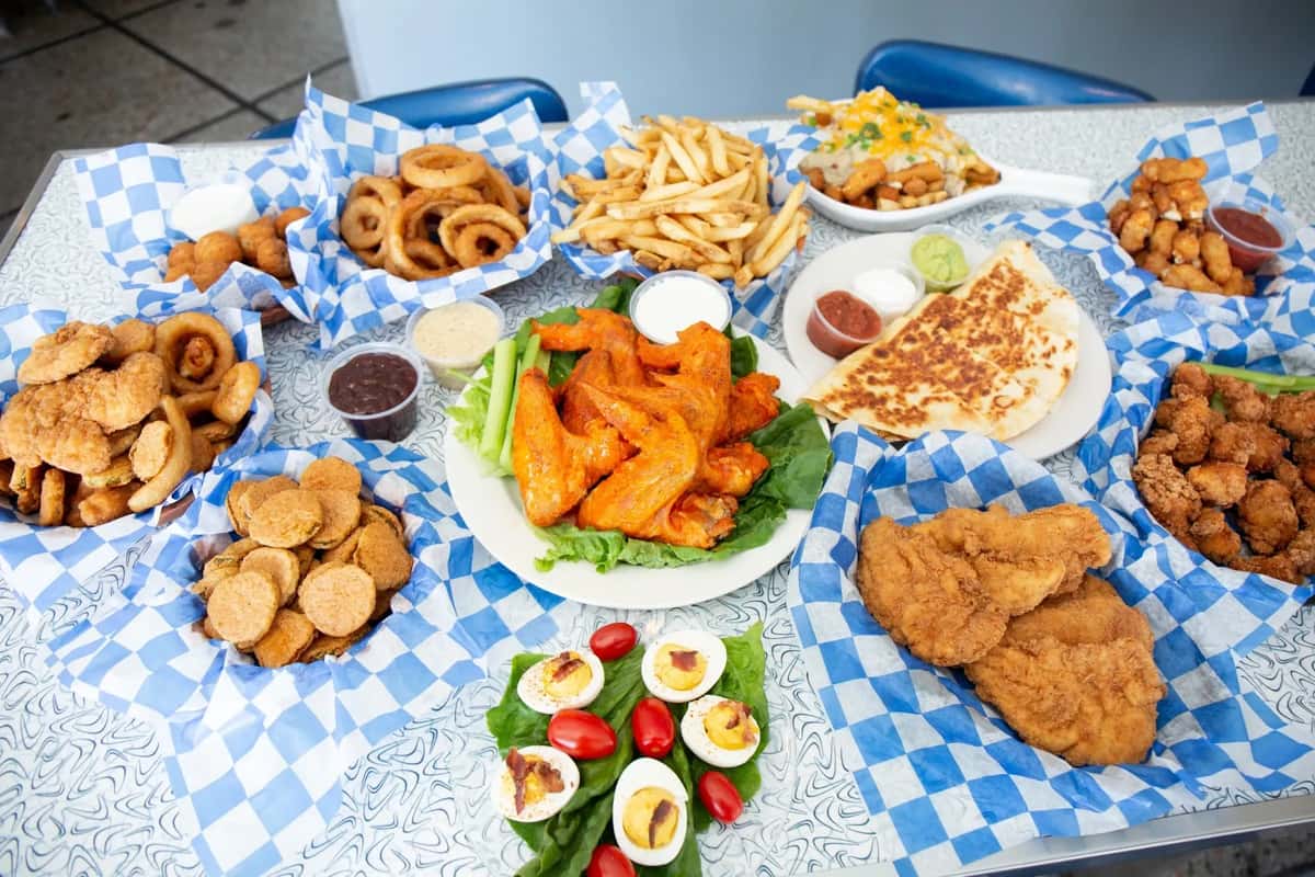 table of food