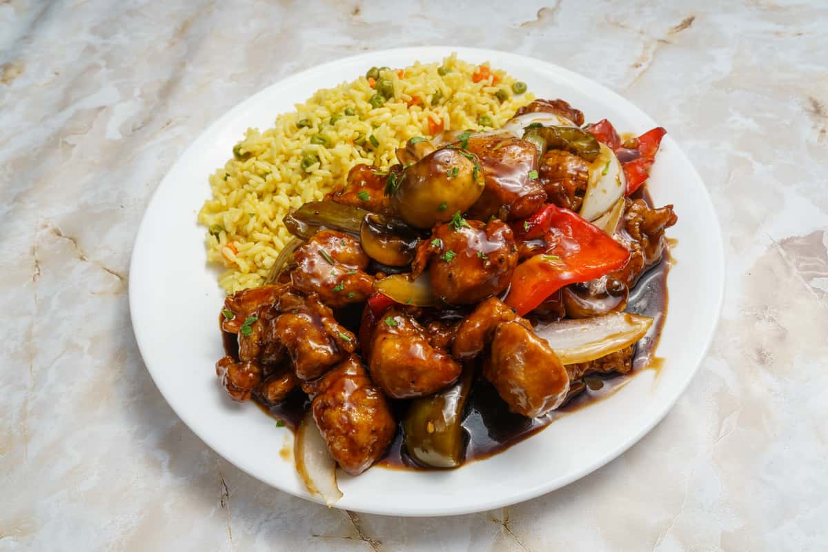 Balsamic chicken and rice 