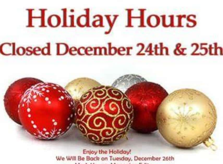 Michaels Holiday Hours