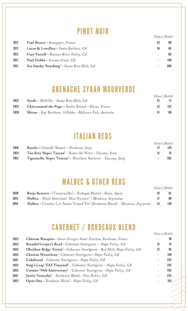 wine menu 2 of 2