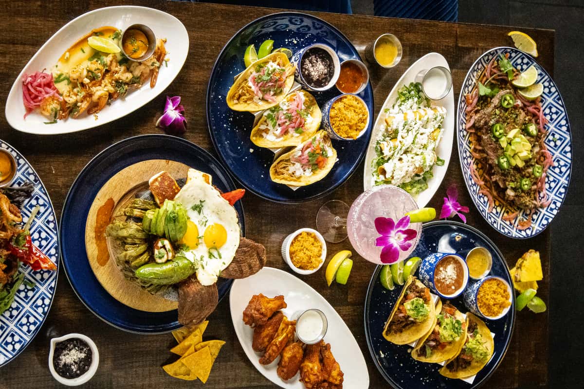table of food