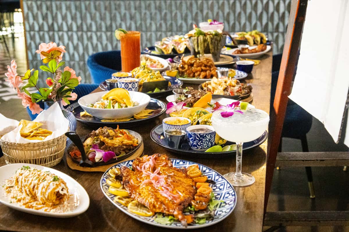 table of food