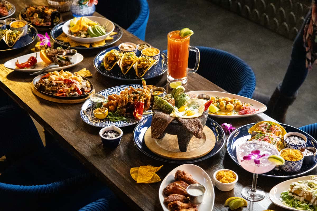 table of food