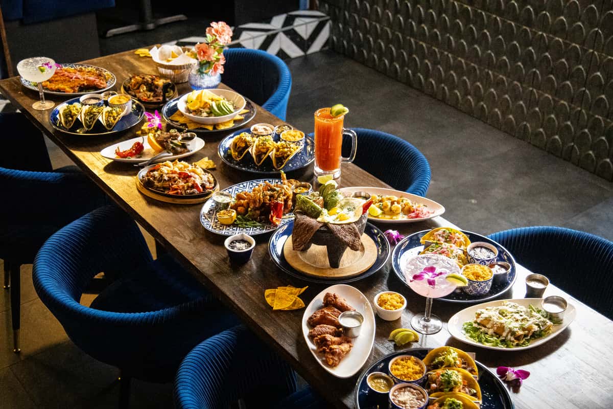 table of food