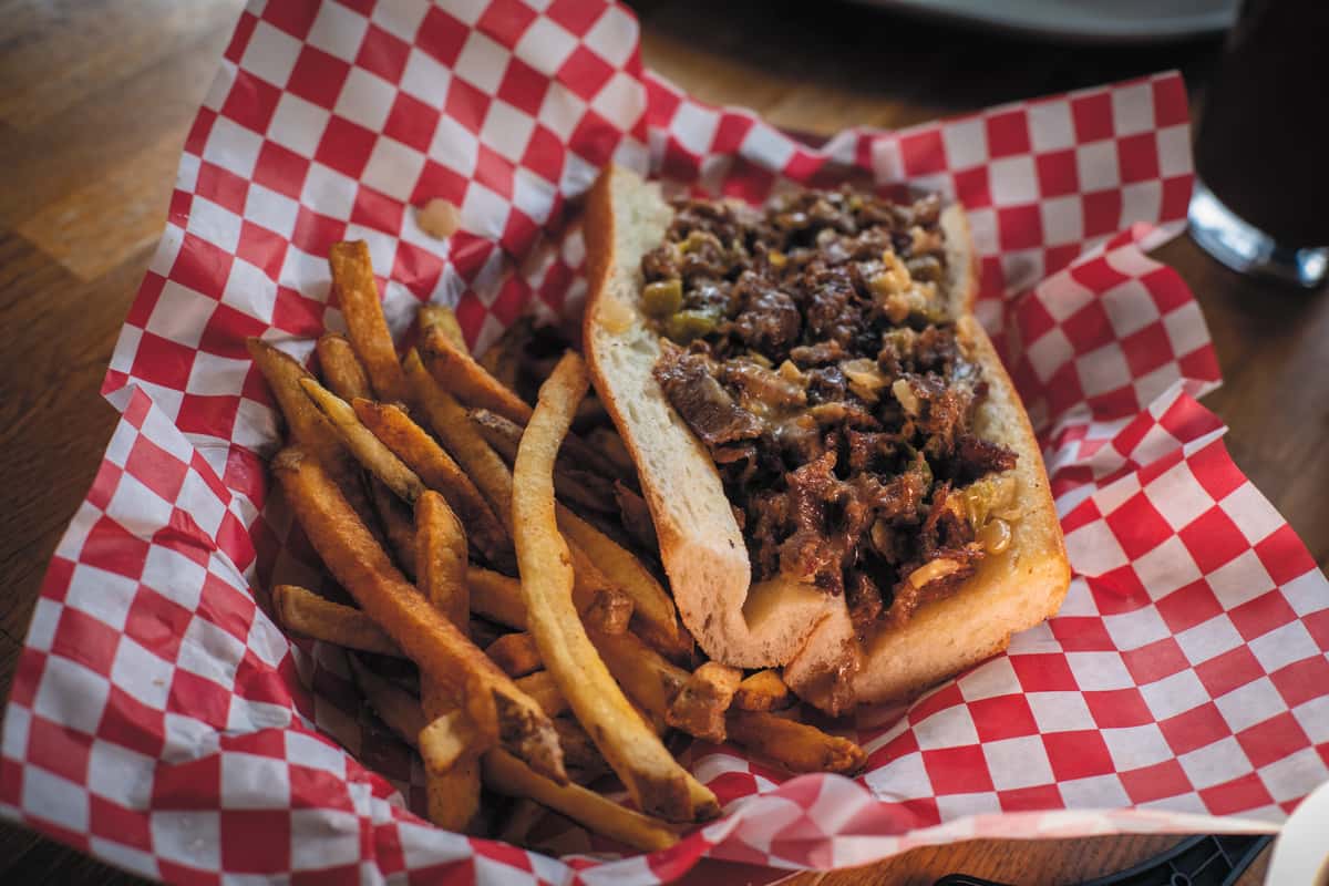 French Fries and sandwich