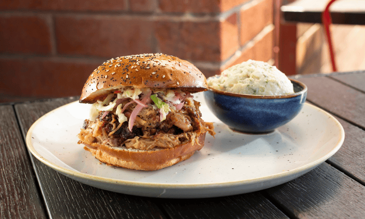 Carolina Style Pulled Pork Sandwich