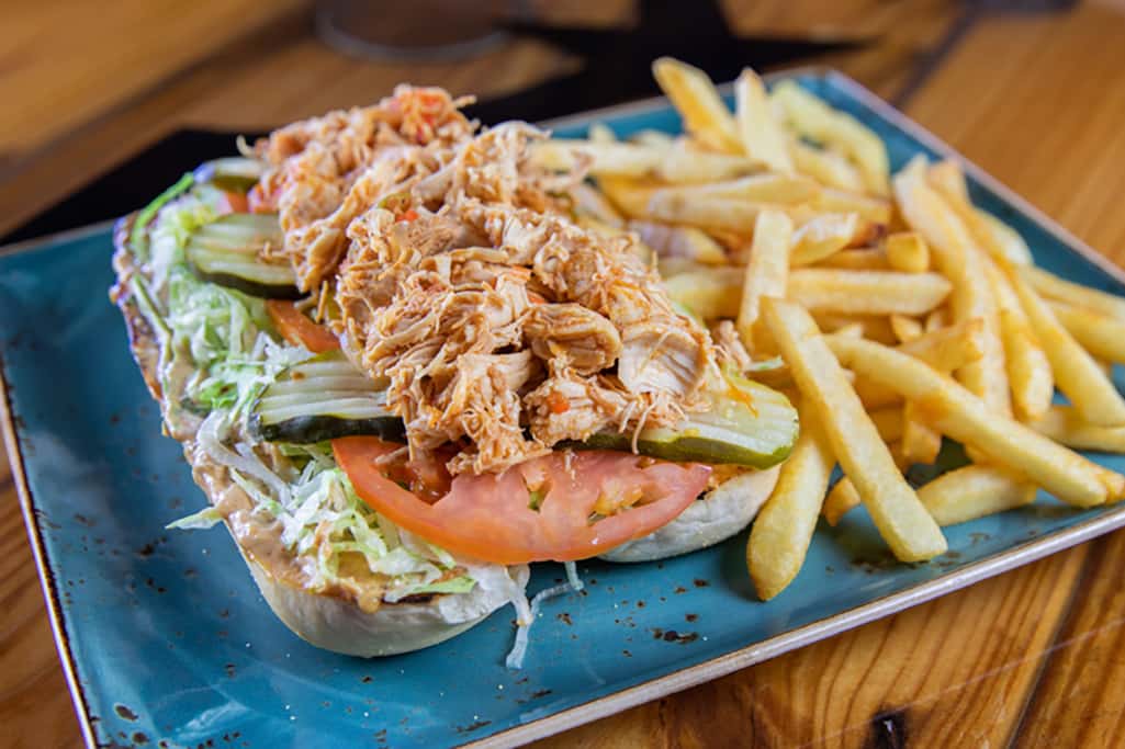 Cajun Chicken Po'boy Main Menu Septembers Taproom and Eatery Bar