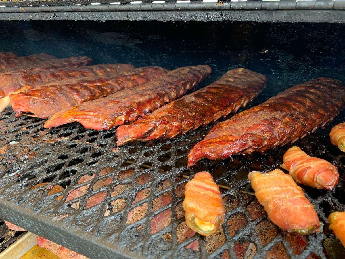 ribs on smoker