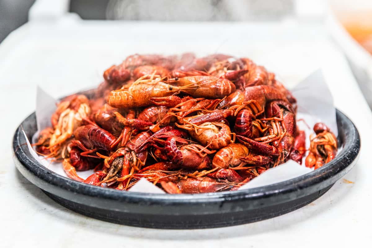 Crawfish in a plate