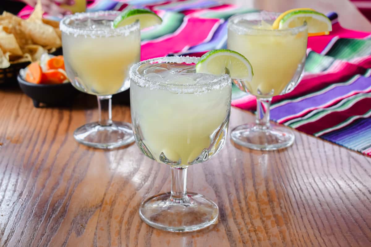 Three margaritas