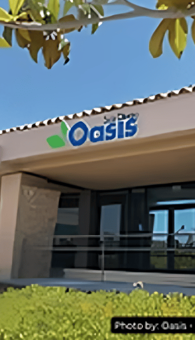 Front exterior of the Oasis Rancho Bernardo building