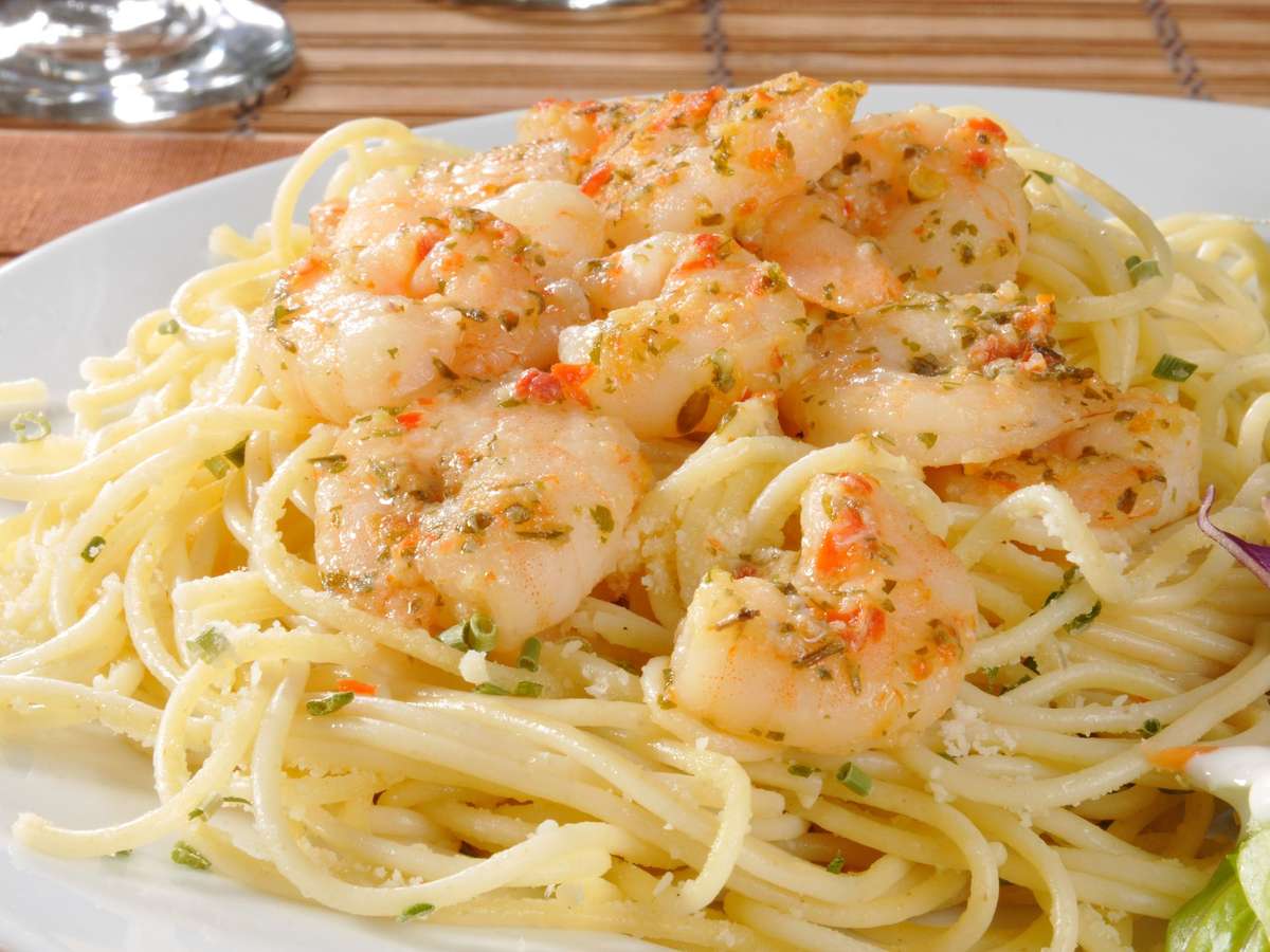 alfredo pasta with shrimp