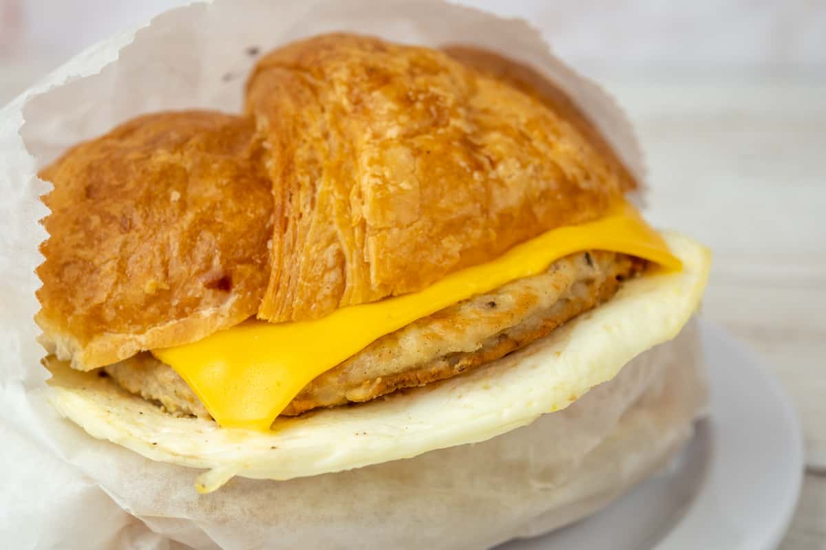 sausage eggs and cheese 