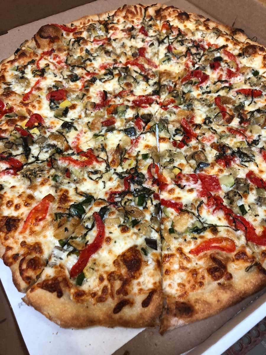 roasted veggie pizza