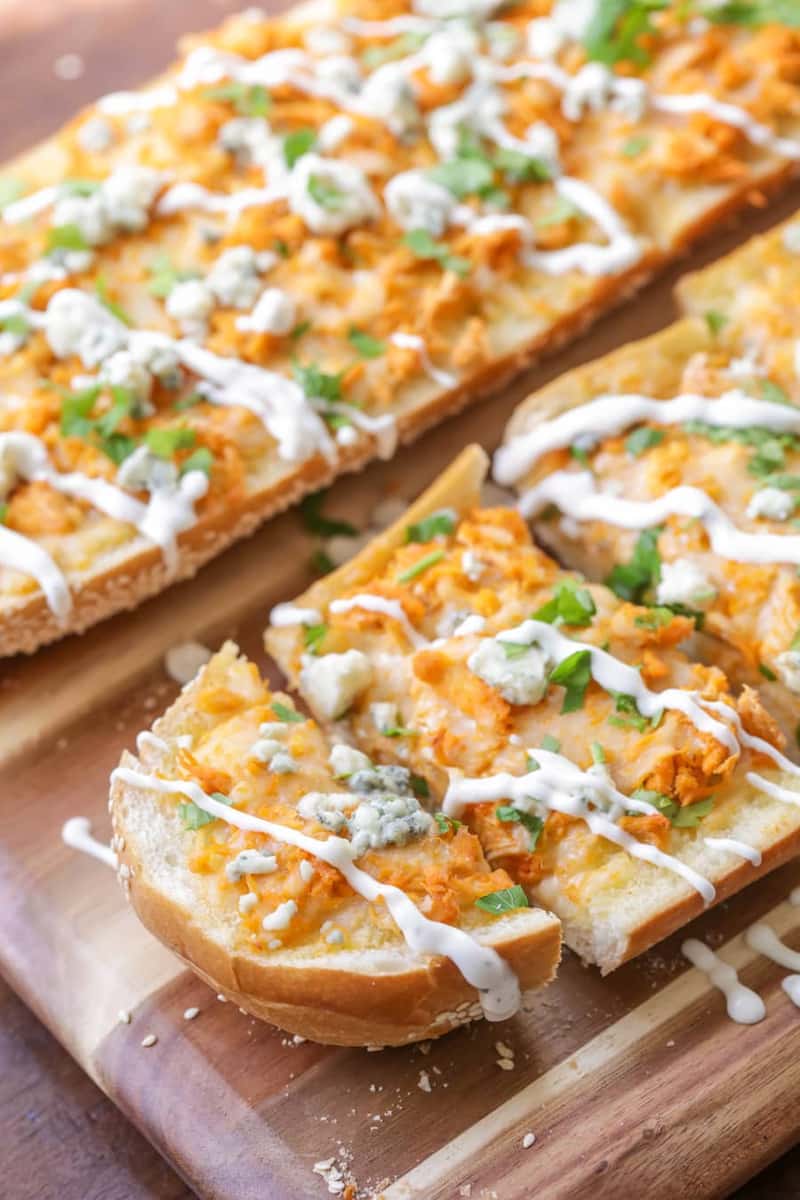 Buffalo chicken french bread