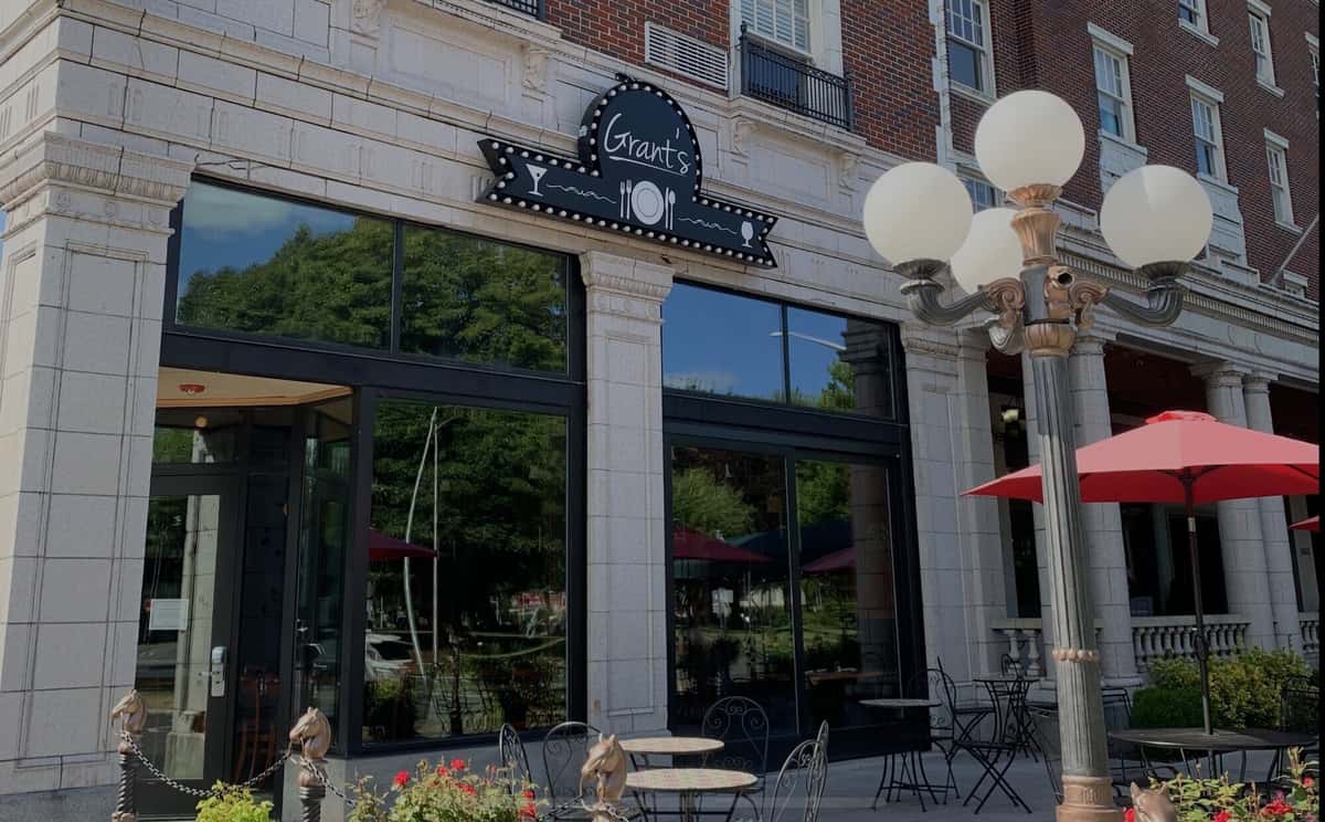 Menu Grant's At The Monticello Hotel American Restaurant in