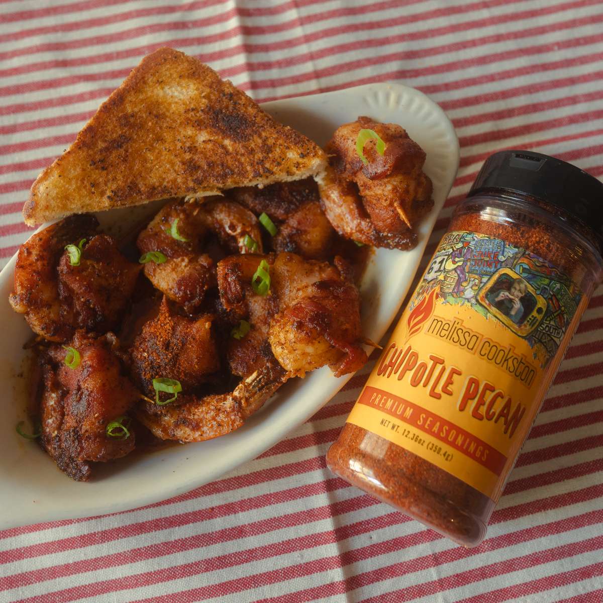 chip pecan shrimp