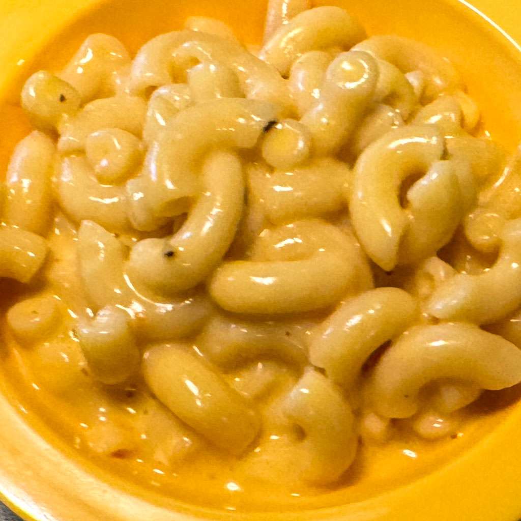 plate of macaroni and cheese