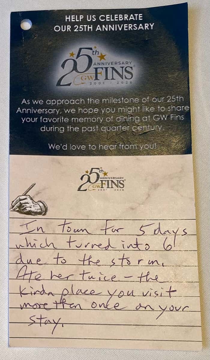 25th Anniversary Card