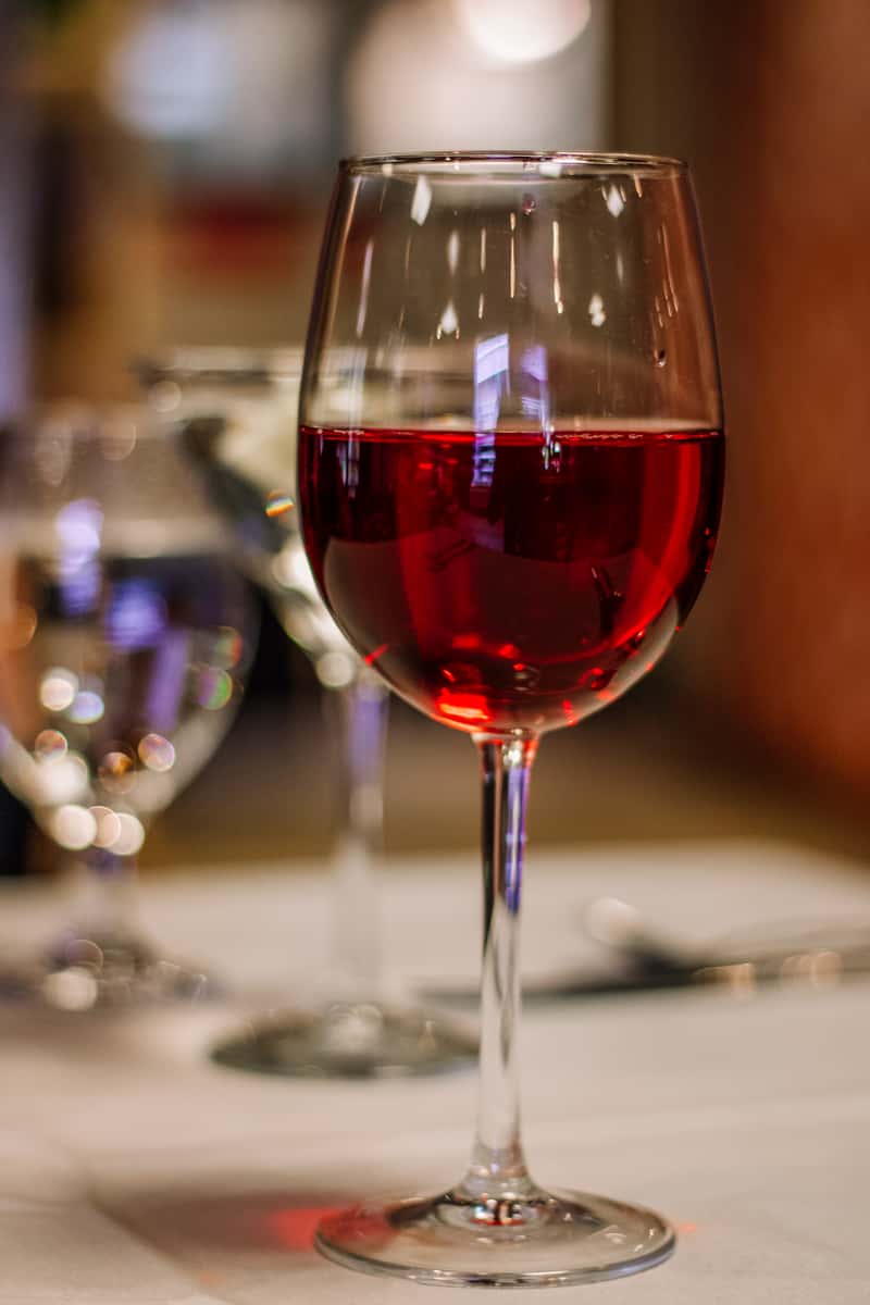 glass of wine