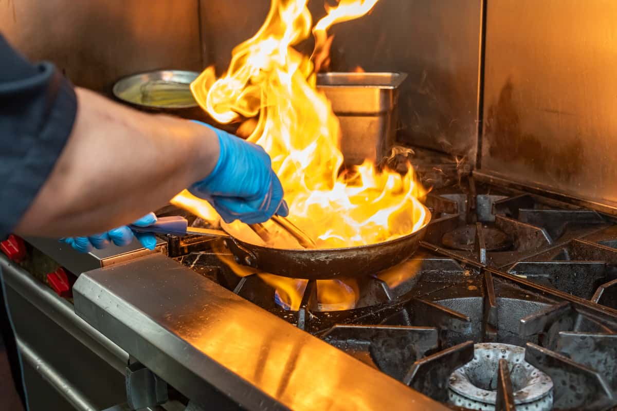 Chef cooking
