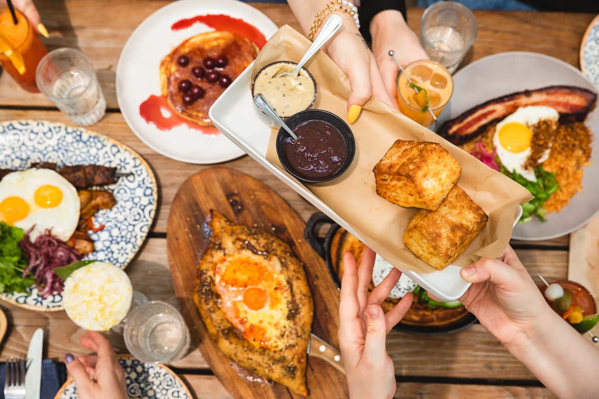 variety of menu items