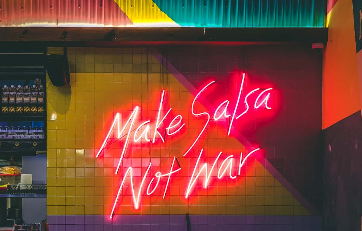 neon lights salsa