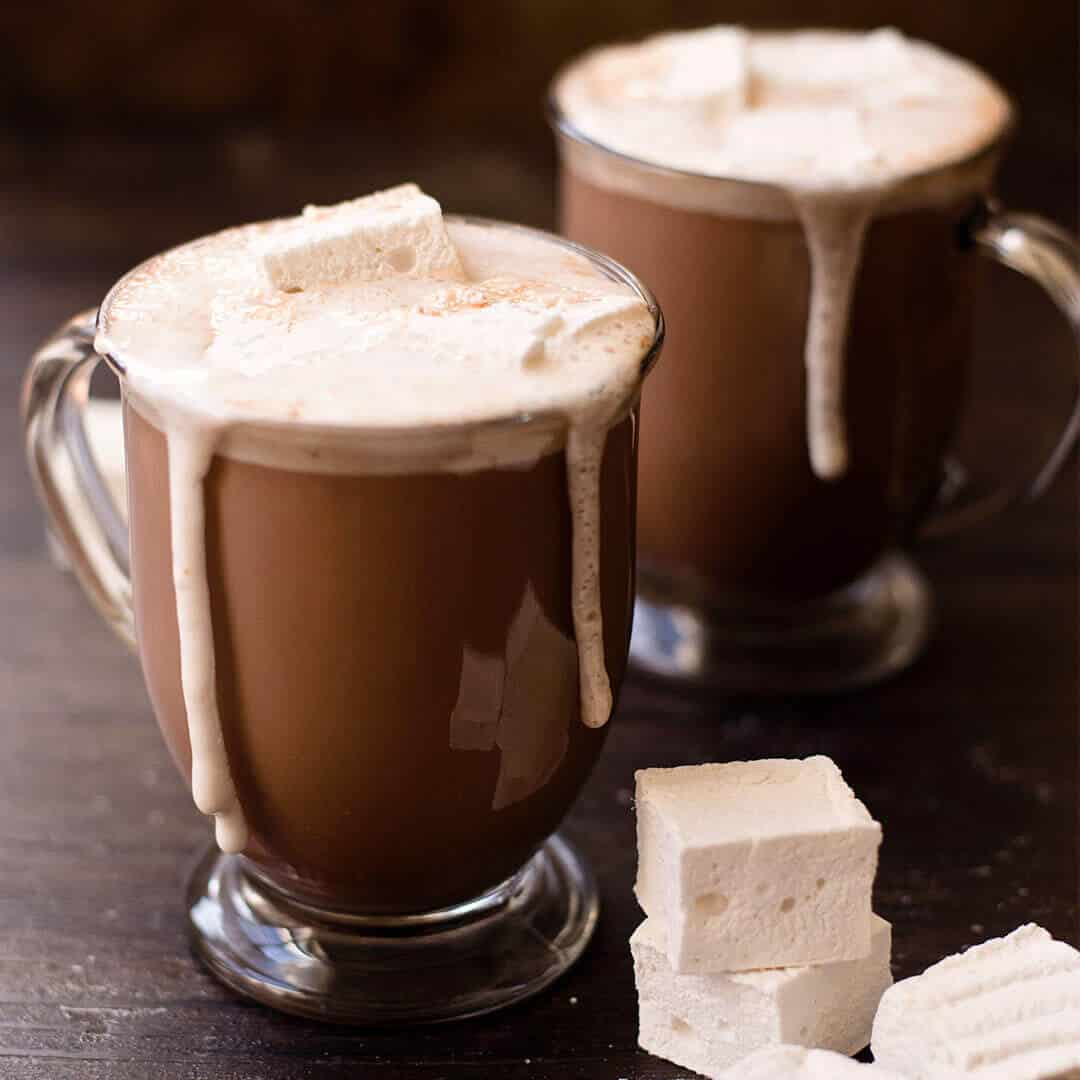 Hot chocolate for winter seasonal offerings
