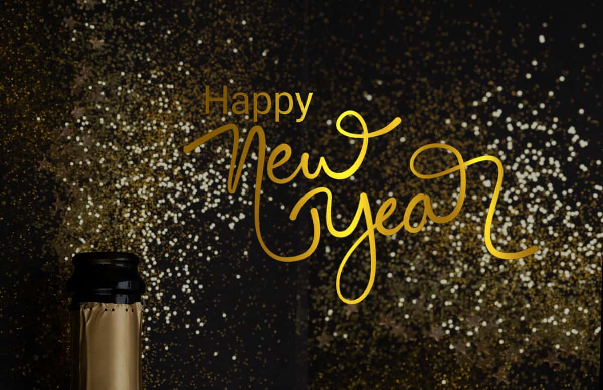 Happy New Year glitter