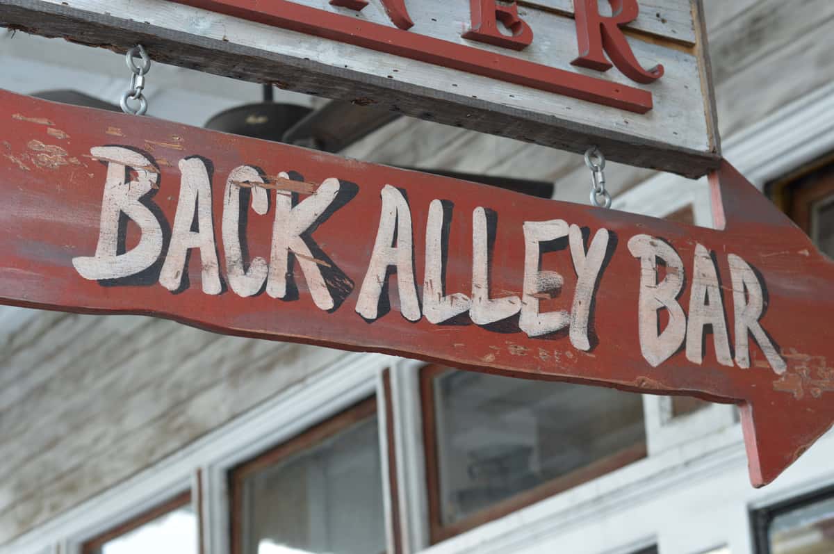 back alley bar