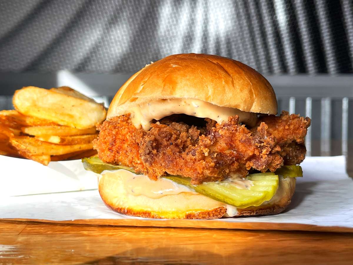 Burger close up