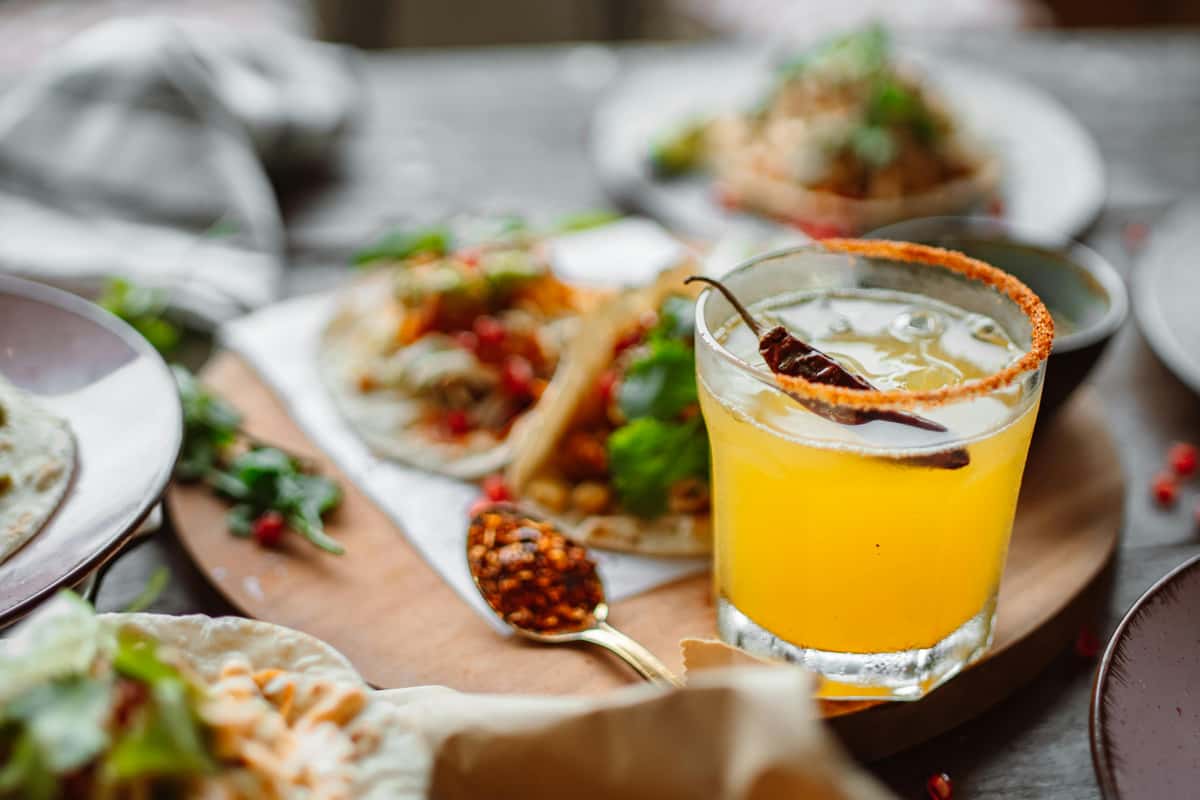 margarita and tacos