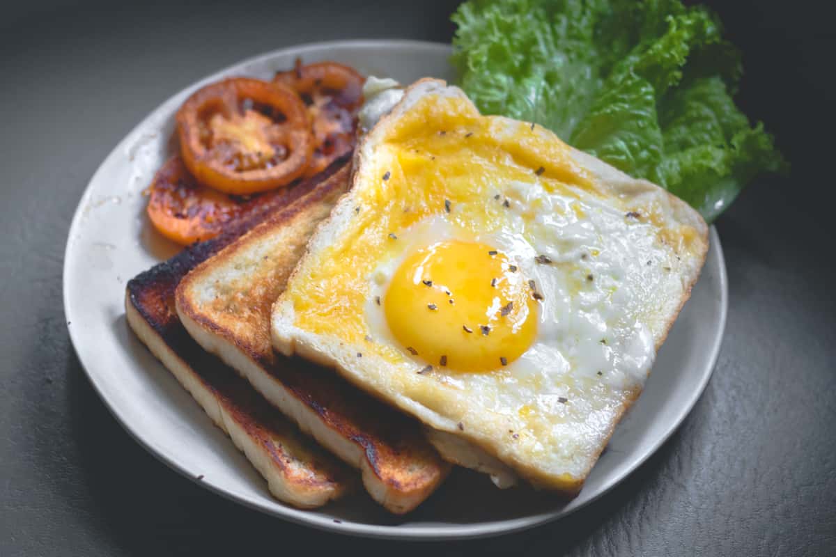 Eggs and toast