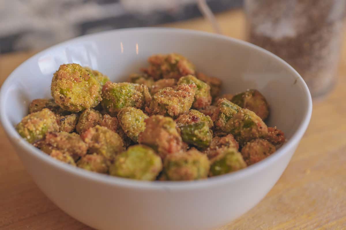 Fried okra  angry barnyard bbq  angry barnyard bbq  barbecue