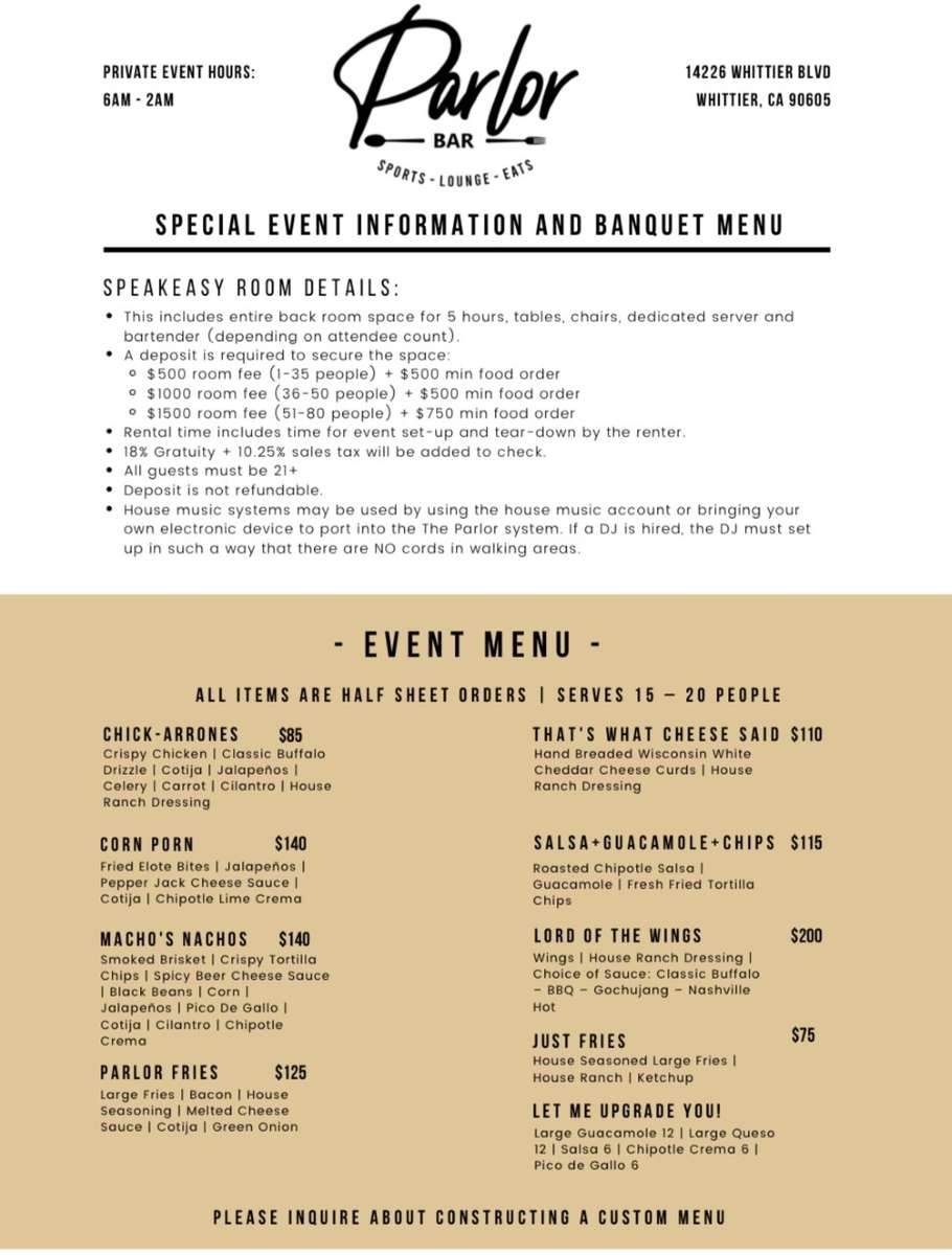 Private Events