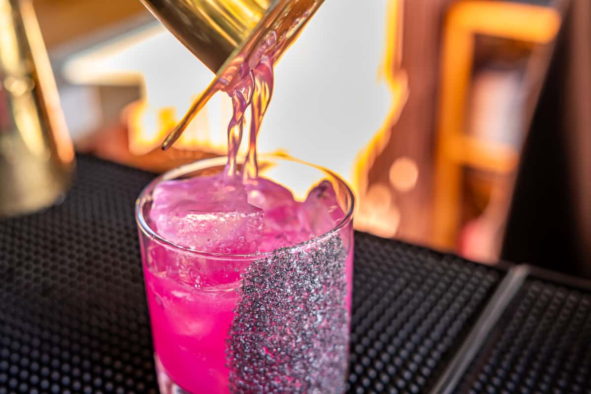 pink cocktail