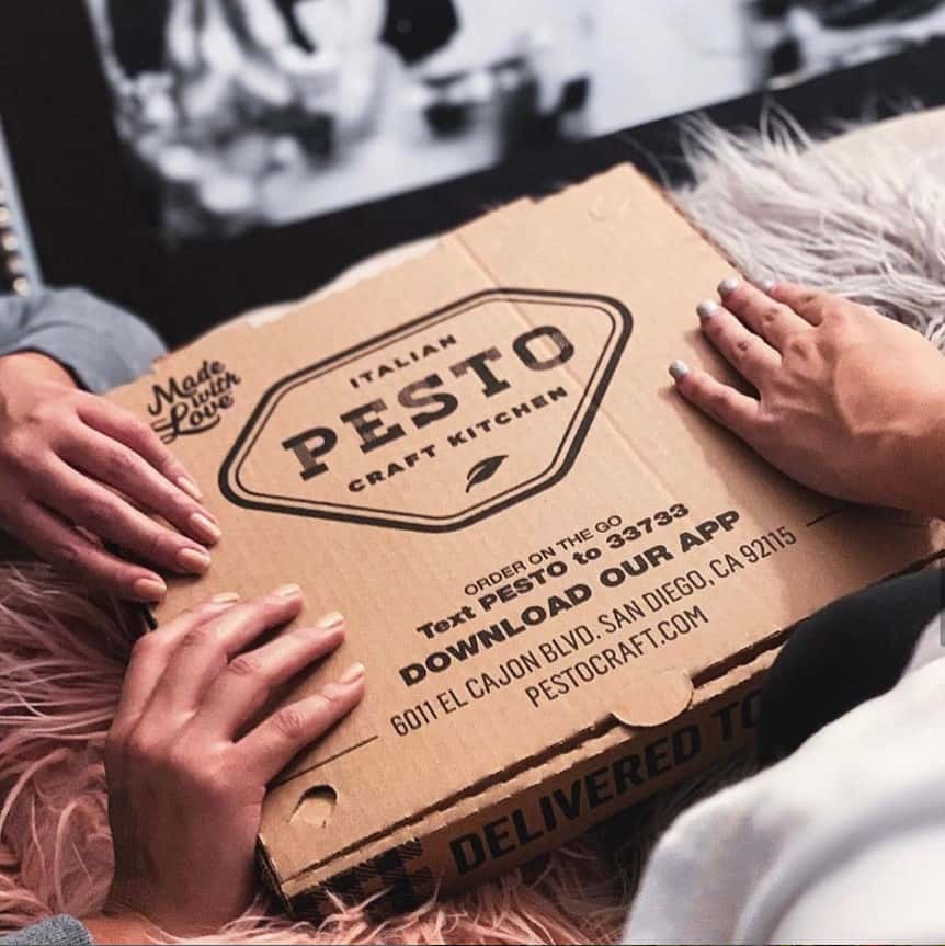 Pesto Craft Pizza Box