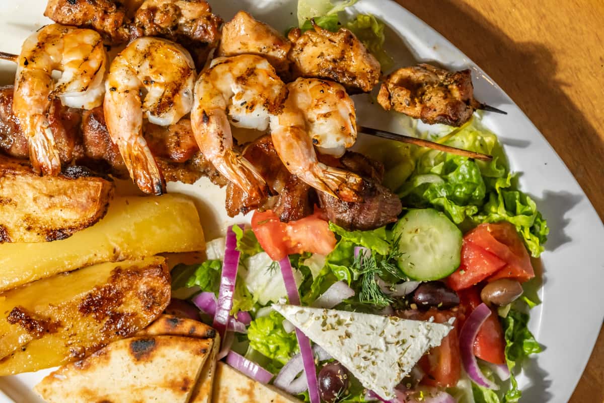 Trio Souvlaki Platter