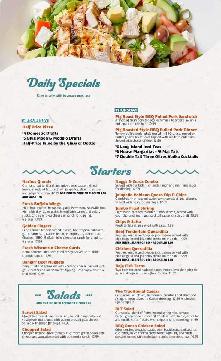 Summer Menu