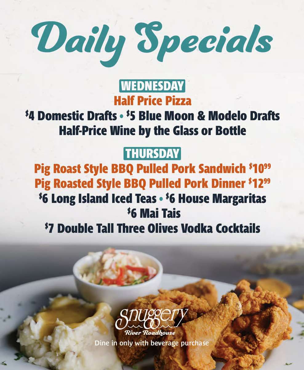 weekly summer specials