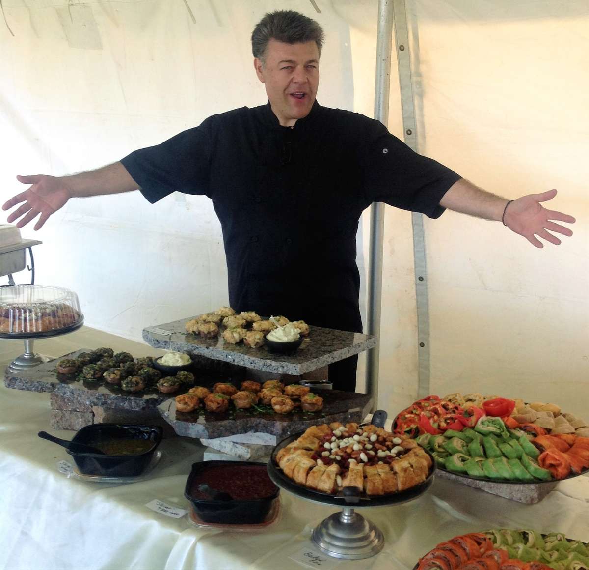 Bill showing off Catering