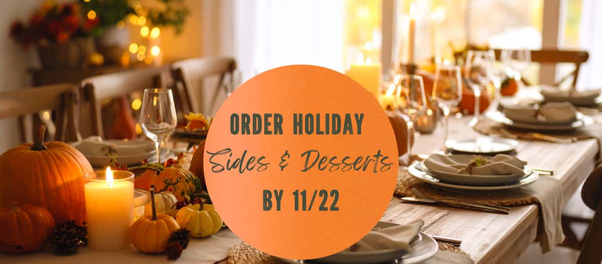 This is a photo for the holiday catering deadline.