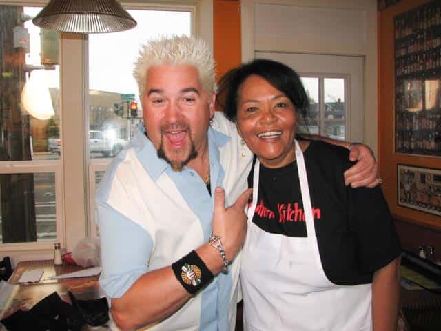 Guy Fieri from Diners Drives Ins and Dives with Gloria